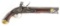 (A) CONTEMPORARY BRITISH NEW LAND PATTERN FLINTLOCK PISTOL.