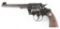 (C) COLT OFFICERS MODEL HEAVY BARREL TARGET .38 SPECIAL DOUBLE ACTION REVOLVER (1938).