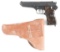 (C) CZ MODEL 52 SEMI-AUTOMATIC PISTOL WITH HOLSTER.