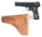 (C) YUGOSLAVIAN ZASTAVA MODEL 57 SEMI-AUTOMATIC PISTOL WITH HOLSTER.
