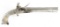 (A) MURDOCH STAINLESS STEEL FLINTLOCK PISTOL.