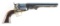 UBERTI MINIATURE COLT 1851 NAVY REVOLVER WITH DISPLAY CASE.