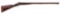 (A) UNKNOWN MAKER 10 BORE SXS MUZZLELOADING PERCUSSION SHOTGUN.