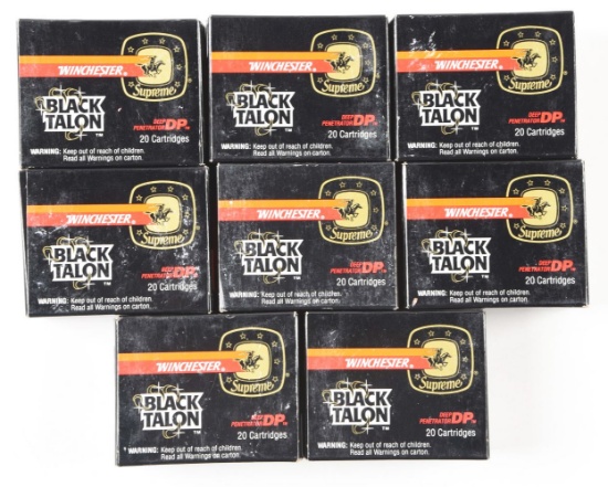 LOT OF 8: WINCHESTER BLACK TALON .44 MAGNUM AMMUNITION.