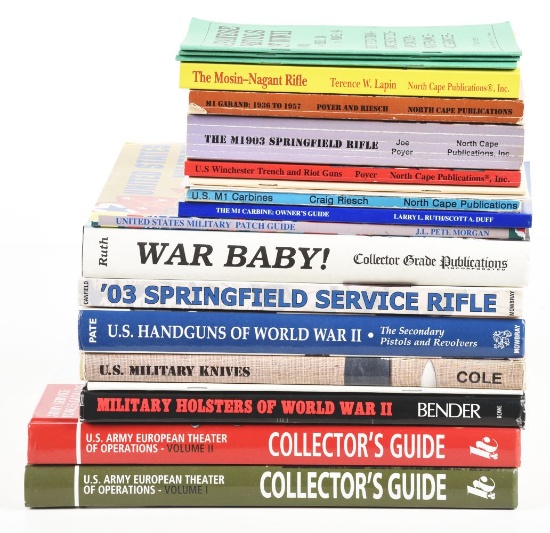 LOT OF 20: FIREARMS REFERENCE BOOKS AND BOOKLETS.