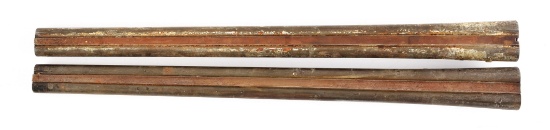 LOT OF 2: UNFINISHED PARKER SIDE BY SIDE BARRELS.