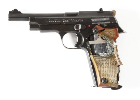 (C) J.C. HIGGINS MODEL 85 SEMI-AUTOMATIC PISTOL.