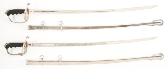 LOT OF 2: MODEL 1902 ARMY OFFICER'S SWORDS.