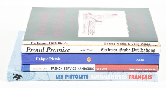 LOT OF 5: FRENCH FIREARM REFERENCE BOOKS.