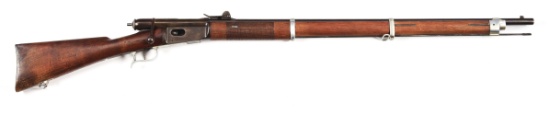 (A) SWISS VETTERLI MODEL 1871 BOLT ACTION RIFLE.