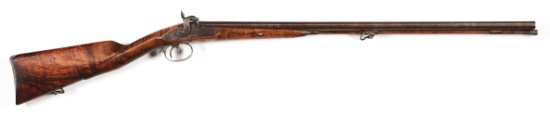 (A) PERCUSSION SIDE BY SIDE SHOTGUN