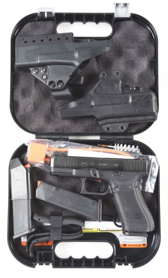 (M) GLOCK 45 SEMI AUTOMATIC PISTOL WITH ACCESSORIES.