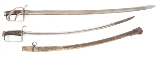 LOT OF 2: RUSSIAN AND POLISH SABERS.