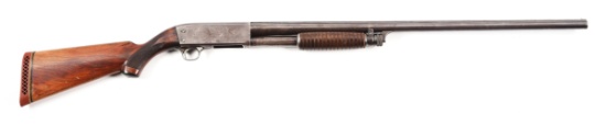 (C) ITHACA MODEL 37 SLIDE ACTION SHOTGUN.