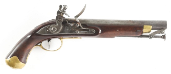 (A) CONTEMPORARY BRITISH NEW LAND PATTERN FLINTLOCK PISTOL.