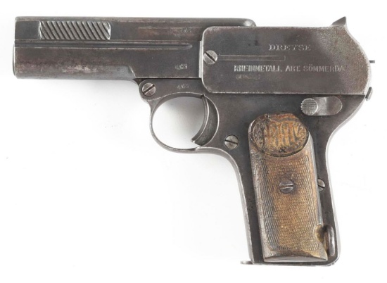 (C) DREYSE MODEL 1907 SEMI-AUTOMATIC PISTOL.