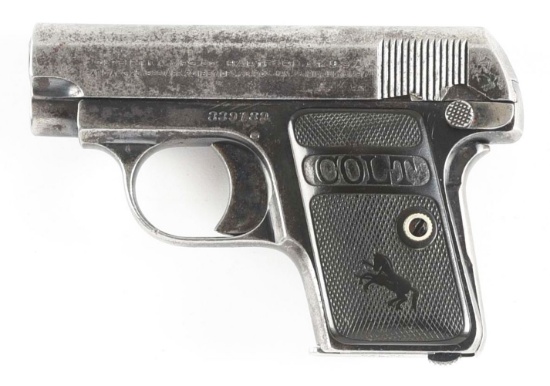 (C) COLT MODEL 1908 VEST POCKET SEMI-AUTOMATIC PISTOL.