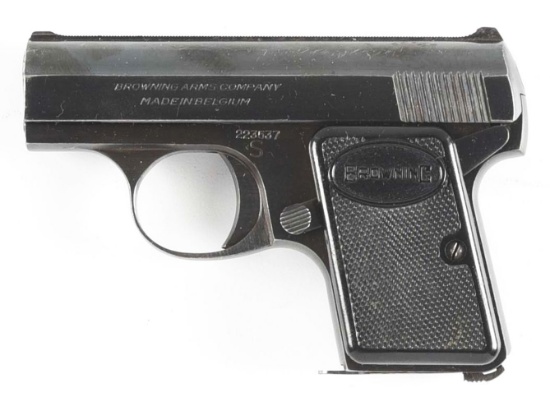 (C) BROWNING ARMS COMPANY BABY BROWNING .25 ACP SEMI-AUTOMATIC PISTOL.
