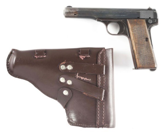 (C) FN MODEL 1922 SEMI-AUTOMATIC PISTOL WITH HOLSTER.