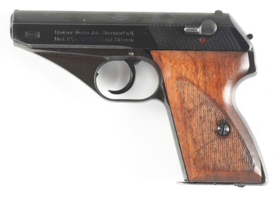 (C) MAUSER MODEL HSC SEMI-AUTOMATIC PISTOL.