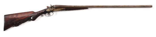 (C) WILMOT GUN CO. SIDE BY SIDE HAMMER SHOTGUN