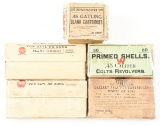LOT OF 5: COLLECTIBLE BOXES OF AMMUNITION.