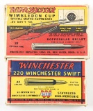 LOT OF 2: VINTAGE BOXES OF WINCHESTER RIFLE AMMUNITION.