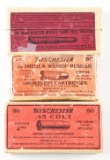 LOT OF 3: ANTIQUE BOXES OF WINCHESTER AMMUNITION.