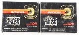 LOT OF 2: BOXES OF WINCHESTER BLACK TALON .357 MAGNUM AMMUNITION.