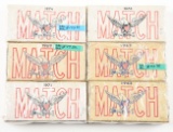 LOT OF 6: BOXES OF MATCH .45 ACP AMMUNITION.