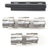 LOT OF 6: COLT PYTHON BARREL WITH 5 S&W STYLE CYLINDERS.