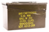 AMMO CAN CONTAINING APPROXIMATELY 400 ROUNDS OF USGI SURPLUS AMMUNITION.