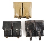 LOT OF 3: FN FAL MAGAZINE POUCHES WITH MAGAZINES