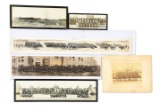 LOT OF 7: US SPANISH AMERICAN WAR-WWI ERA PANORAMIC PHOTOS.
