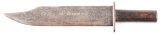CONFEDERATE TRIBUTE BOWIE KNIFE WITH 