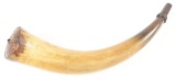 POWDER HORN CARVED NATHAN PEASE.