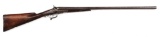 (A) WARD & SONS SIDE BY SIDE HAMMER SHOTGUN