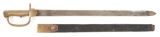 SECOND PATTERN BAKER SWORD BAYONET WITH SCABBARD.