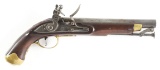 (A) CONTEMPORARY BRITISH NEW LAND PATTERN FLINTLOCK PISTOL.