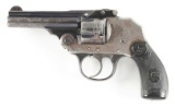 (A) IVER JOHNSON SAFETY HAMMERLESS DOUBLE ACTION REVOLVER.