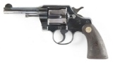 (C) COLT OFFICIAL POLICE .38 DOUBLE ACTION REVOLVER (1938).