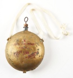 US PAINTED CANTEEN OF JOHN CARTHWRIGHT CO. K, FIRST IOWA INFANTRY.