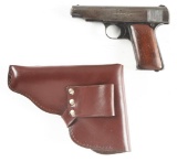 (C) DEUTSCHE WERKE ORTGIES SEMI-AUTOMATIC PISTOL WITH REPRODUCTION HOLSTER.