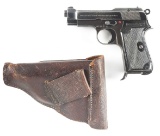 (C) BERETTA MODEL 1935 SEMI-AUTOMATIC PISTOL WITH HOLSTER.