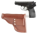 (C) EAST GERMAN MAKAROV SEMI-AUTOMATIC PISTOL WITH HOLSTER & SPARE MAGAZINES.