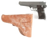 (C) CZ MODEL 52 SEMI-AUTOMATIC PISTOL WITH HOLSTER & ACCESSORIES.