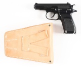 (C) CZ MODEL 82 SEMI-AUTOMATIC PISTOL WITH HOSLTER.