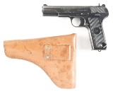 (C) YUGOSLAVIAN ZASTAVA MODEL 57 SEMI-AUTOMATIC PISTOL WITH HOLSTER.