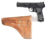 (C) YUGOSLAVIAN ZASTAVA MODEL 57 SEMI-AUTOMATIC PISTOL WITH HOLSTER.