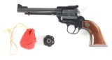 (M) RUGER NEW MODEL SINGLE-SIX SINGLE ACTION REVOLVER WITH EXTRA CYLINDER.